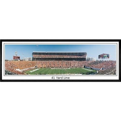 Alabama Crimson Tide 41 Yard Line"  - 13.5"x39" Standard Black Frame"