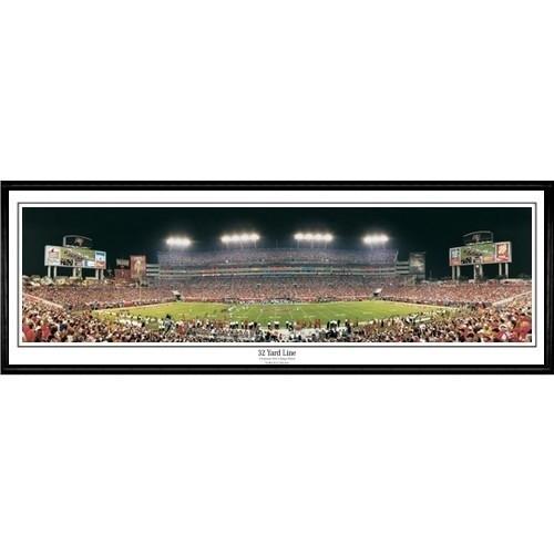 Tampa Bay Buccaneers 32 Yard Line"  - 13.5"x39" Standard Black Frame"