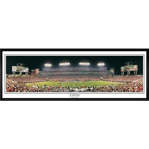 Tampa Bay Buccaneers 32 Yard Line"  - 13.5"x39" Standard Black Frame"