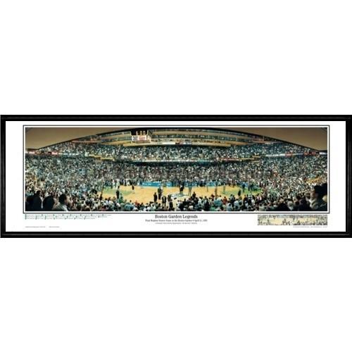 Boston Celtics Boston Garden Legends" - With Call-outs  - 13.5"x39" Standard Black Frame"