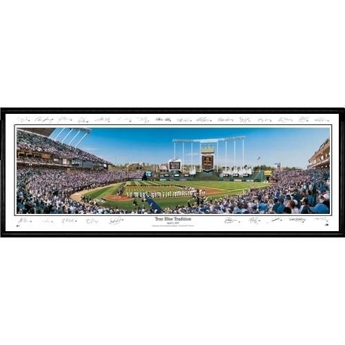 Kansas City Royals True Blue Tradition" - With Signatures  - 13.5"x39" Standard Black Frame"