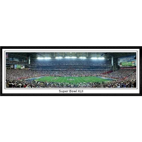New York Giants Super Bowl XLII"  - 13.5"x39" Standard Black Frame"