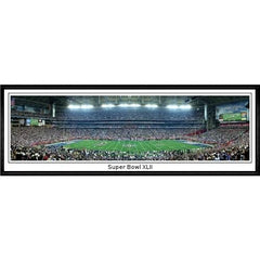 New York Giants Super Bowl XLII"  - 13.5"x39" Standard Black Frame"