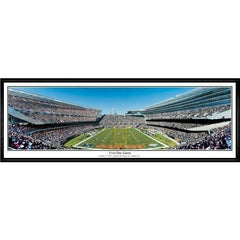 Chicago Bears First Day Game" - 13.5"x39" Standard Black Frame"