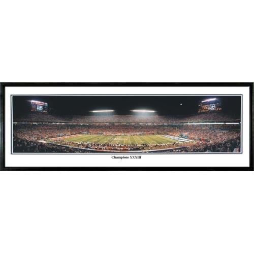 Denver Broncos Champions XXXIII" - 13.5"x39" Standard Black Frame"