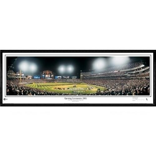 Chicago White Sox Opening Ceremonies 2005" - 13.5"x39" Standard Black Frame"
