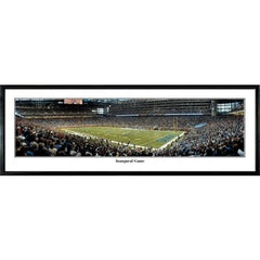 Detroit Lions Inaugural Game"  - 13.5"x39" Standard Black Frame"