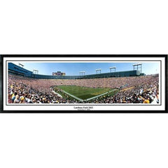 Green Bay Packers :Lambeau Field" - 13.5"x39" Standard Black Frame"