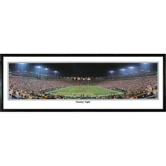 Green Bay Packers Monday Night" - 13.5"x39" Standard Black Frame"