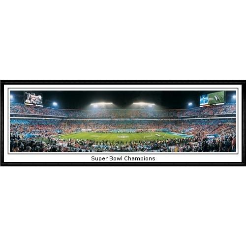 Indianapolis Colts Super Bowl Champions"  - 13.5"x39" Standard Black Frame"