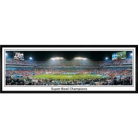 Indianapolis Colts Super Bowl Champions"  - 13.5"x39" Standard Black Frame"