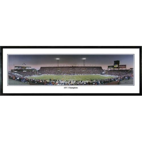 New England Patriots AFC Champions" - 13.5"x39" Standard Black Frame"
