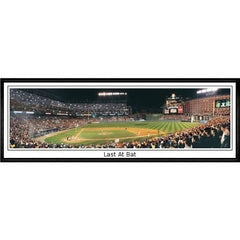 Baltimore Orioles Last At Bat"  - 13.5"x39" Standard Black Frame"