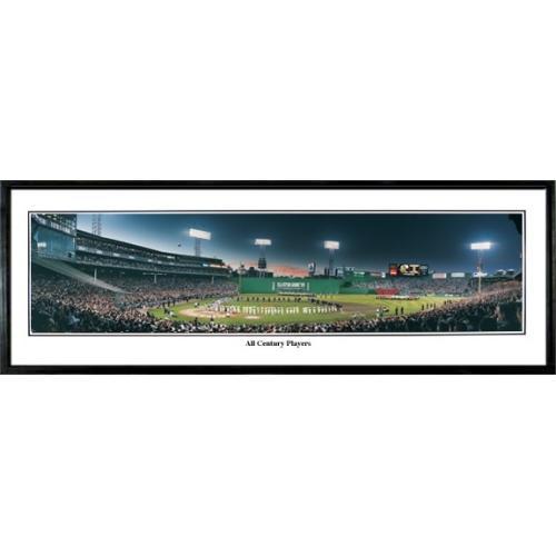 Boston Red Sox All Century Players" - 13.5"x39" Standard Black Frame"