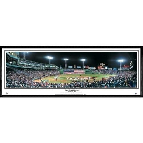 Boston Red Sox 2004 World Series"  - 13.5"x39" Standard Black Frame"