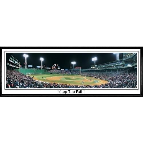 Boston Red Sox Keep The Faith"  - 13.5"x39" Standard Black Frame"