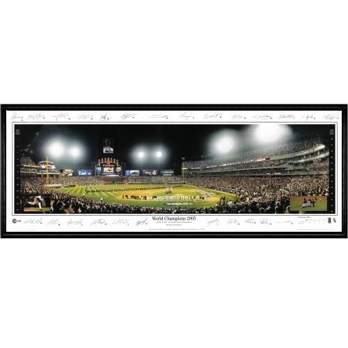 Chicago White Sox World Champions 2005" - With Signatures  - 13.5"x39" Standard Black Frame"