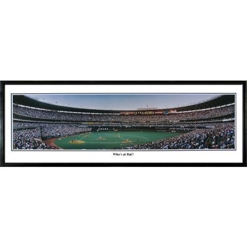 Cincinnati Reds Who's At Bat" - 13.5"x39" Standard Black Frame"