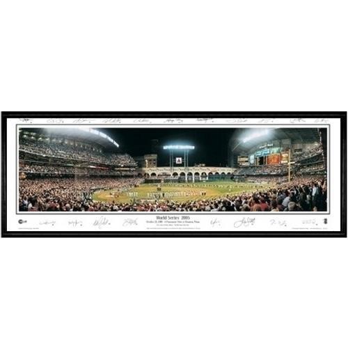 Houston Astros World Series 2005"  - 13.5"x39" Standard Black Frame"