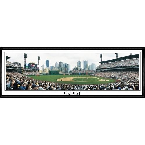 Pittsburgh Pirates 1st Pitch"  - 13.5"x39" Standard Black Frame"