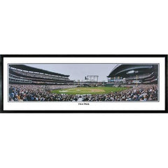Seattle Mariners First Pitch" - 13.5"x39" Standard Black Frame"