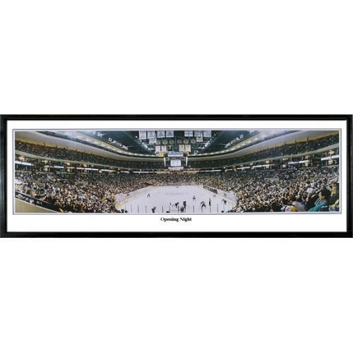 Boston Bruins Opening Night" - 13.5"x39" Standard Black Frame"