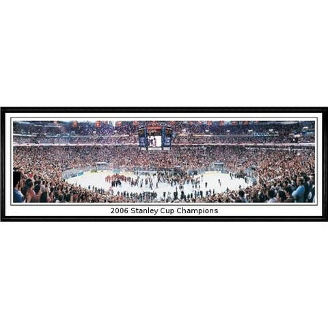 Carolina Hurricanes 2006 Stanley Cup Champions"  - 13.5"x39" Standard Black Frame"