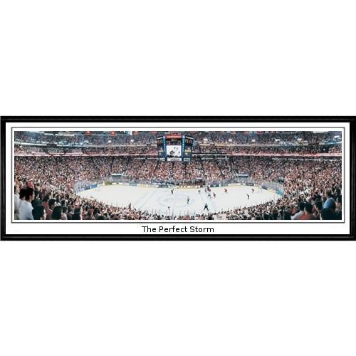 Carolina Hurricanes The Perfect Storm"  - 13.5"x39" Standard Black Frame"