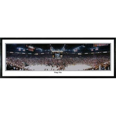 Detroit Red Wings Wings Win" - 13.5"x39" Standard Black Frame"