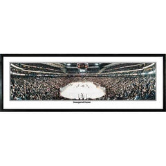 Minnesota Wild Inaugural Game" - 13.5"x39" Standard Black Frame"