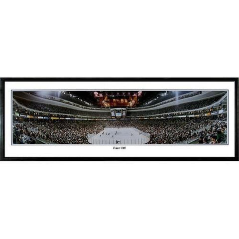 Philadelphia Flyers Face Off" - 13.5"x39" Standard Black Frame"