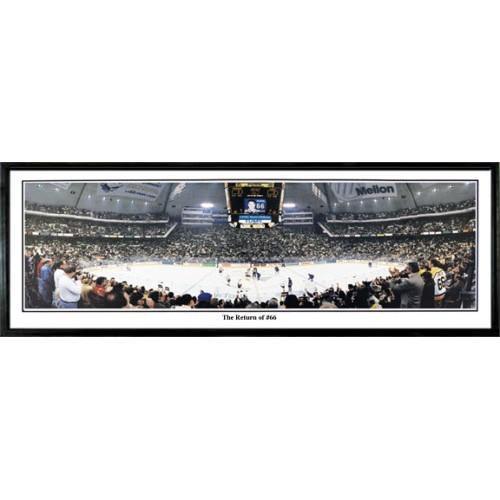 Pittsburgh Penguins Return Of #66"  - 13.5"x39" Standard Black Frame"