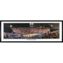 Connecticut Huskies 99 National Champs" - 13.5"x39" Standard Black Frame"