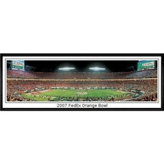 Louisville Cardinals 2007 FedEx Orange Bowl" - 13.5"x39" Standard Black Frame"