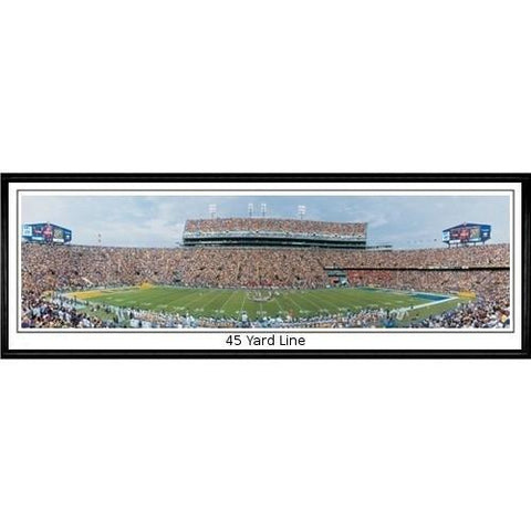 Louisiana State Tigers 45 Yard Line"  - 13.5"x39" Standard Black Frame"