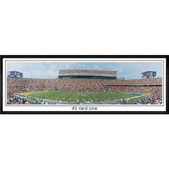 Louisiana State Tigers 45 Yard Line"  - 13.5"x39" Standard Black Frame"