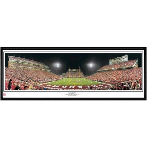 Oklahoma Sooners Sooners"  - 13.5"x39" Standard Black Frame"