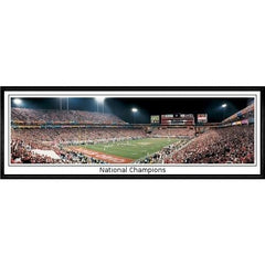 Ohio State Buckeyes National Champions"  - 13.5"x39" Standard Black Frame"