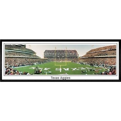 Texas A&amp;M Texas Aggies"  - 13.5"x39" Standard Black Frame"