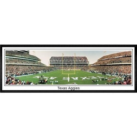 Texas A&amp;M Texas Aggies"  - 13.5"x39" Standard Black Frame"