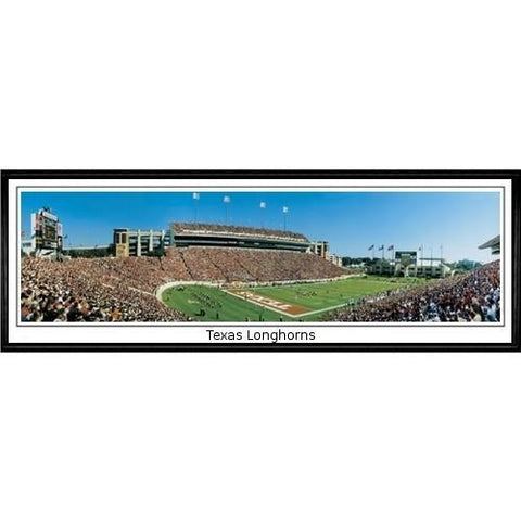 University Of Texas Texas Longhorns"  - 13.5"x39" Standard Black Frame"