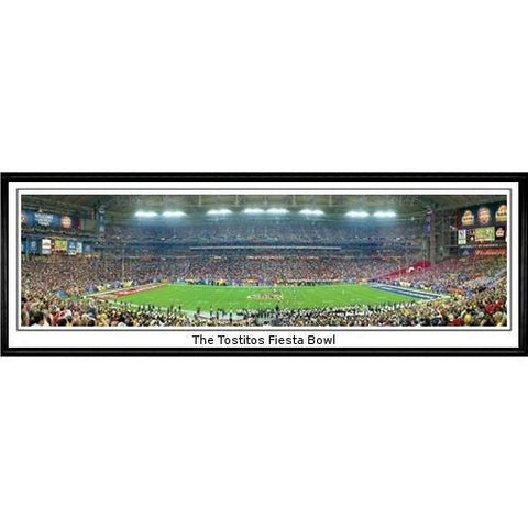 West Virginia Mountaineers The Tostitos Fiesta Bowl"  - 13.5"x39" Standard Black Frame"