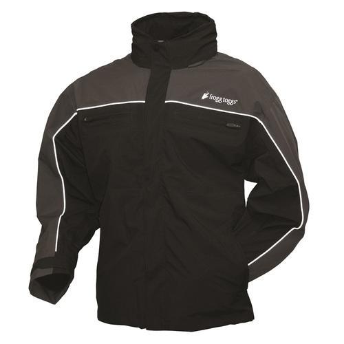 Frogg Toggs Pilot Illuminator Jacket Black/Charcoal Gray-XL