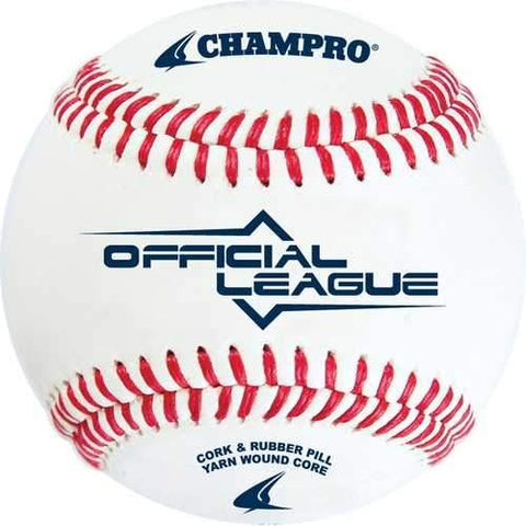 Champro Official League Cushion Cork Core Baseball Dozen