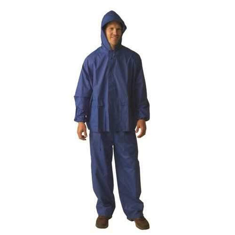 Texsport Laminated Nylon RainSuit Large    Blue 33653