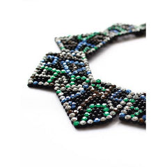 Colorful Rhinestone Triangle Collar Necklace