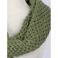 Green Chunky Hand Knitted Snood