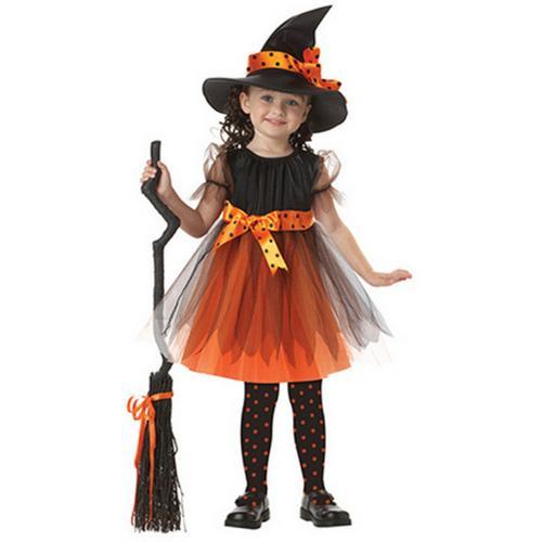 Wholesale Lovely Children Cosplay Witch Halloween Costume