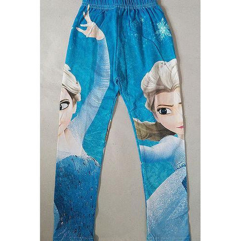 Dancing Frozen Princess Blue Legging For Children 5 Pieces/lot Size in 90-100-110-120-130 cm